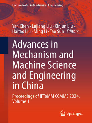 cover image of Advances in Mechanism and Machine Science and Engineering in China